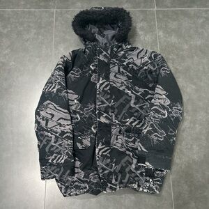 Y2K Fox Fur Lined Coat